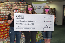 O Bee Gave Five Thousand to Homeless Backpacks