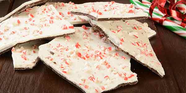 Peppermint bark is a holiday treat
