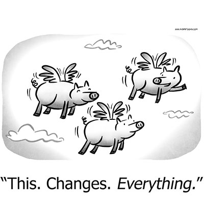 comic strip pigs can fly